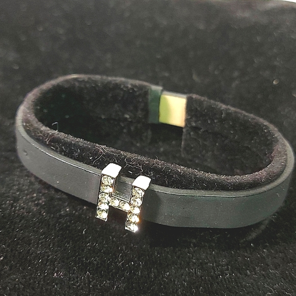 Free Diamante Letter H Band Bracelet